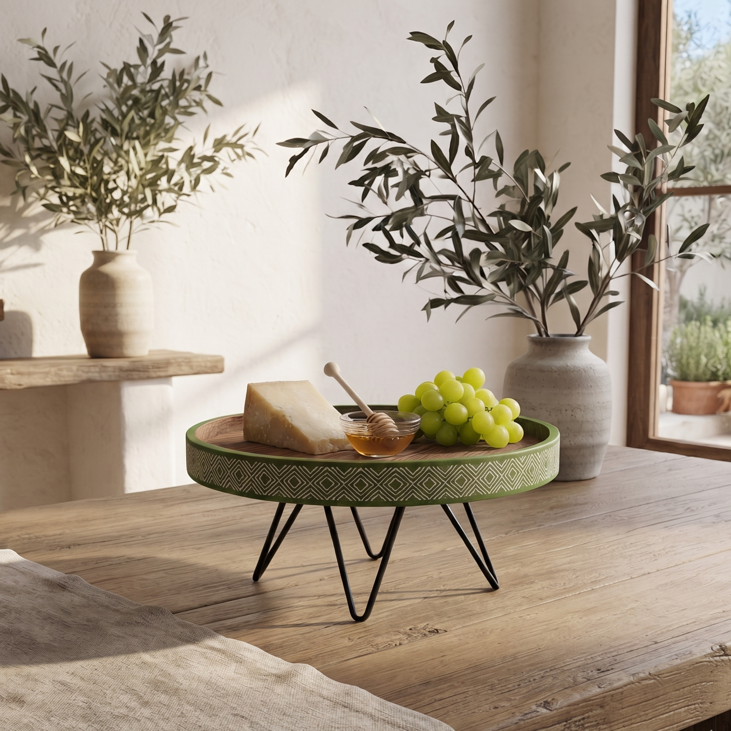 Muse Plate Stand - Green