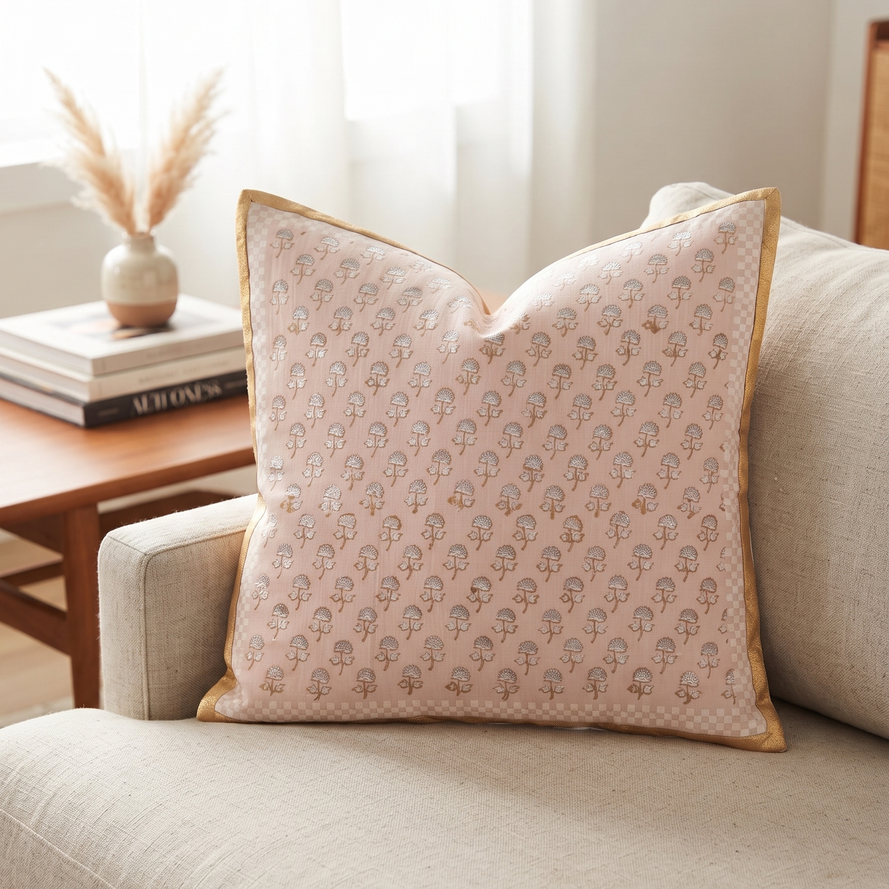 Gilded Flora Cushion