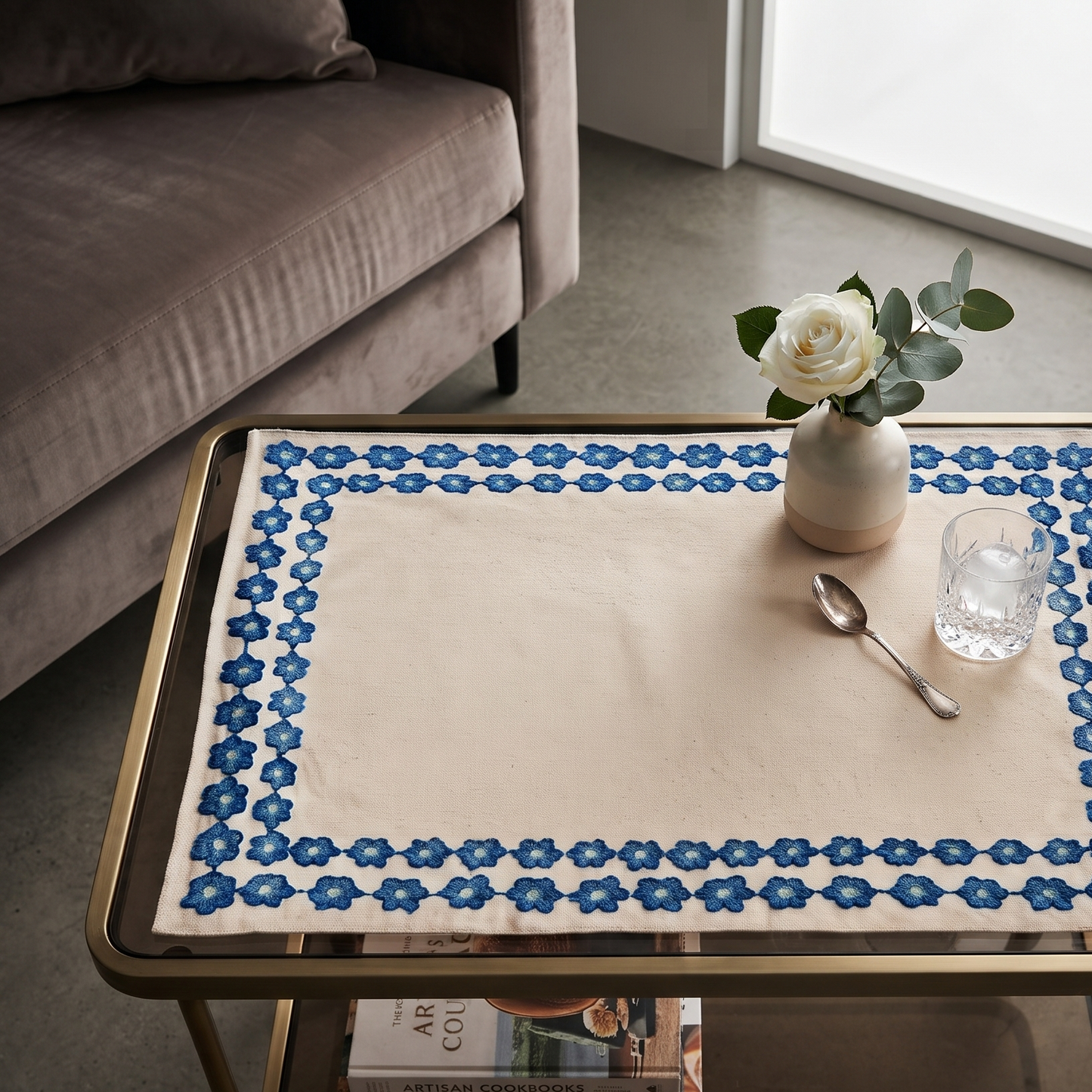 Ocean Thread Trolley Mat