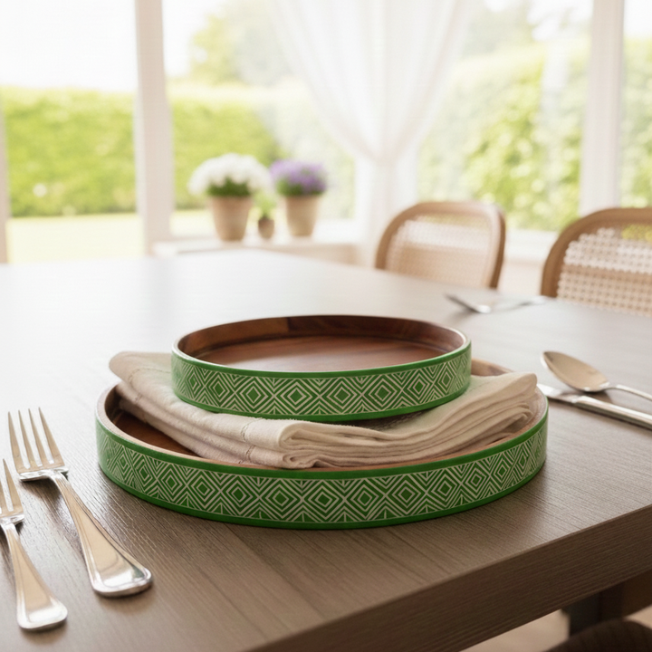 Sweet Haven Plate Set - Green