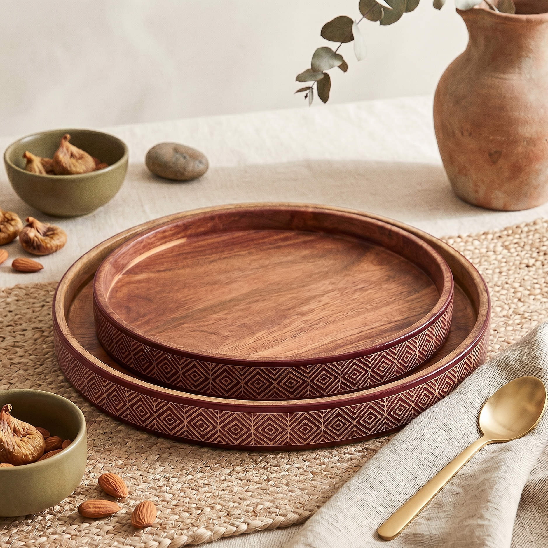 Sweet Haven Plate Set - Red