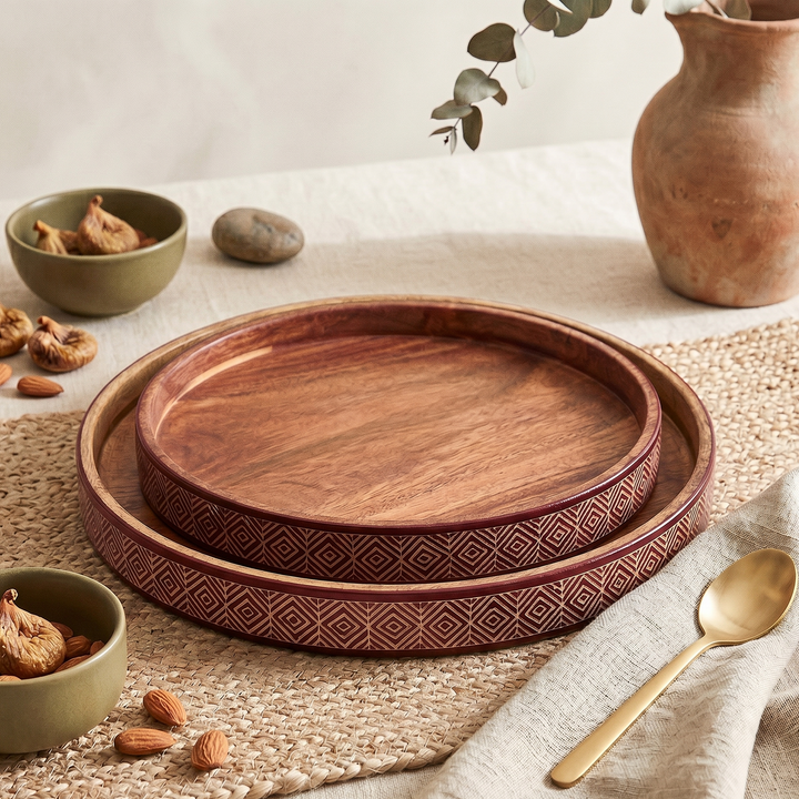 Sweet Haven Plate Set - Red