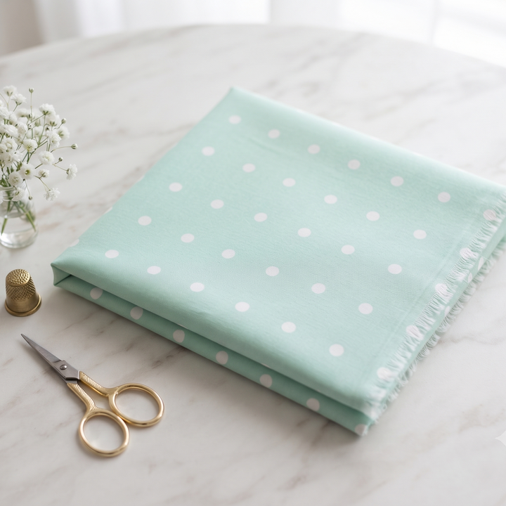 Azure Edit - White Polka Dots