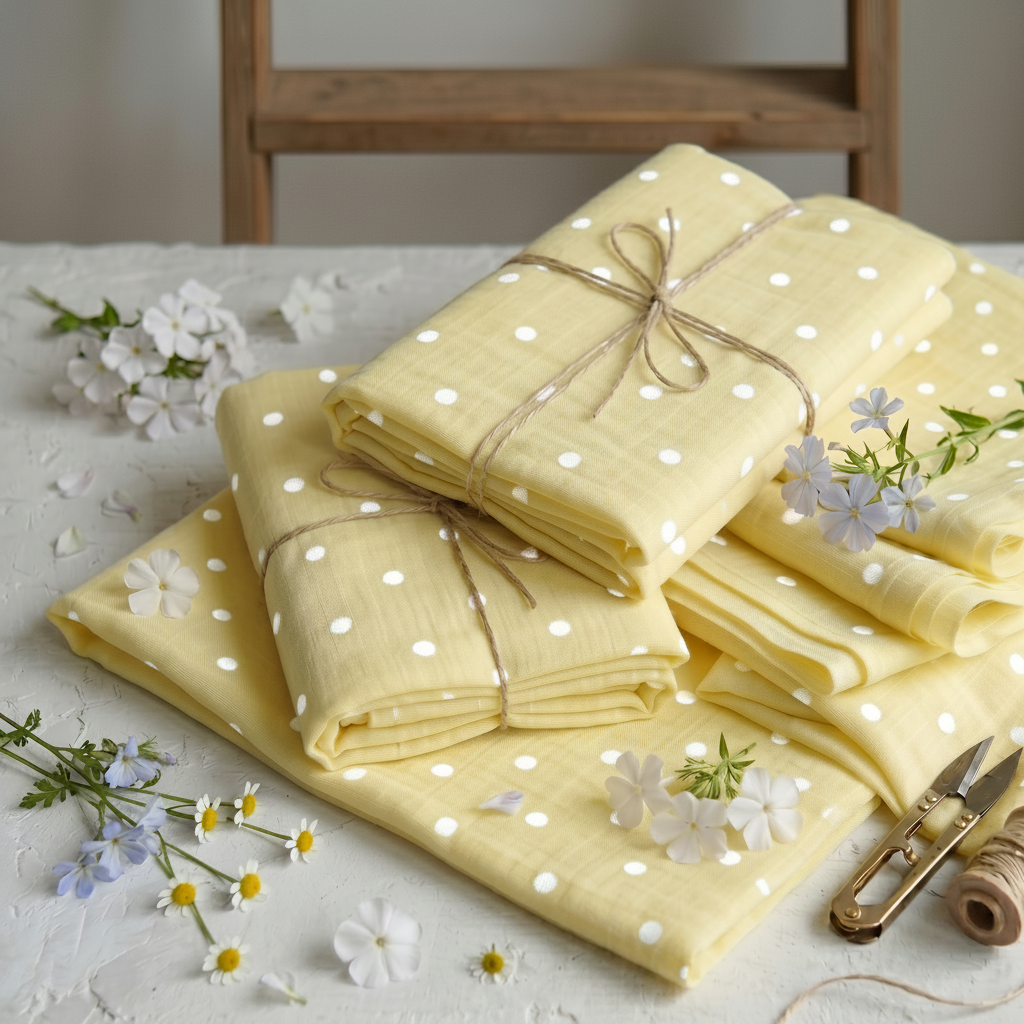 Sunlit Edit - White Polka Dots