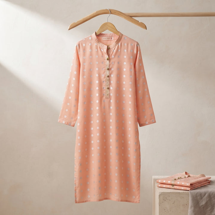 Sage Edit Kurta - Silver
