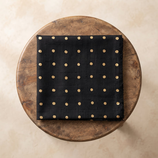 Black Gold Dot Bloom - Karandi