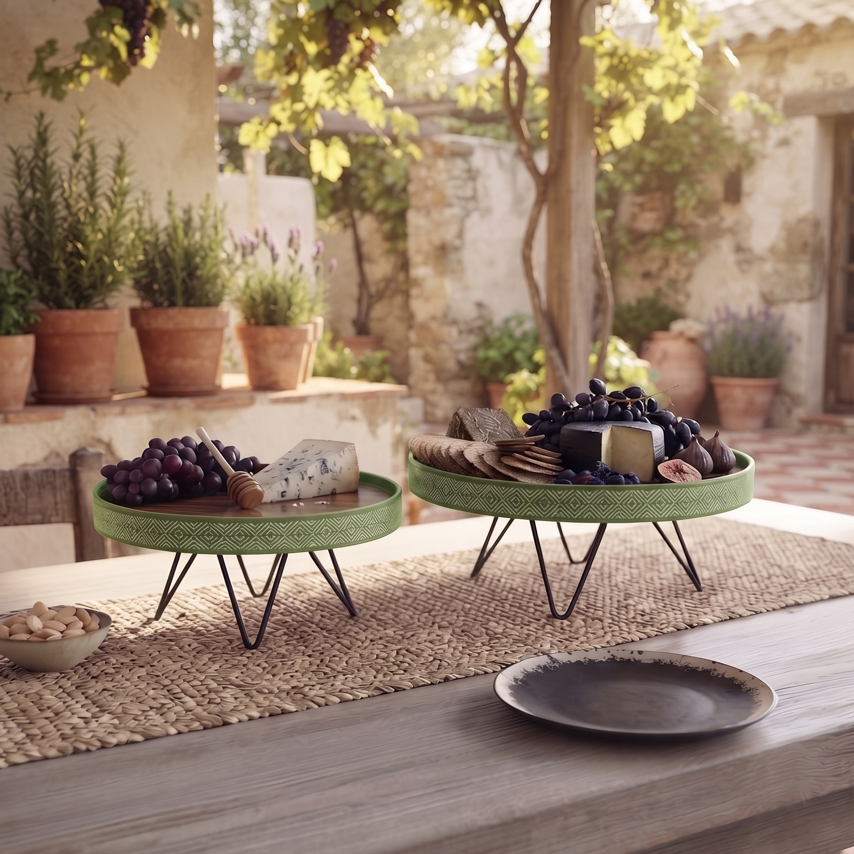 Muse Plate Stand - Green