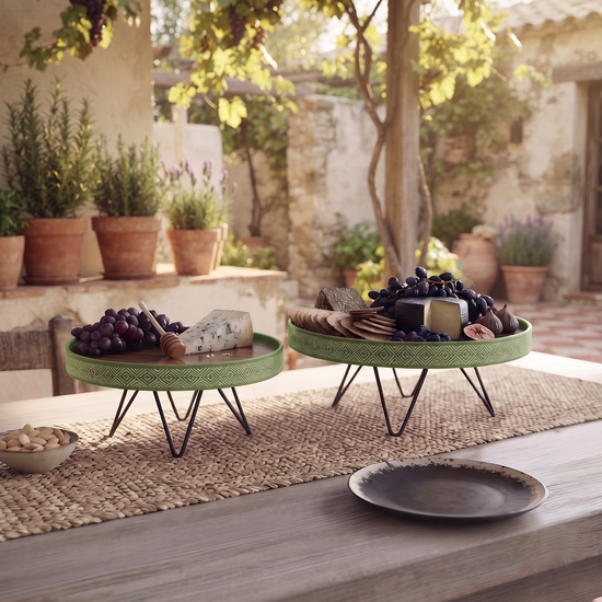 Muse Plate Stand - Green