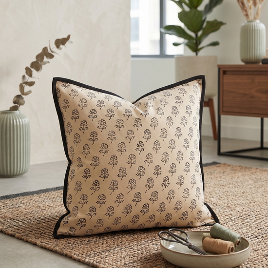 Noir Bloom Cushion