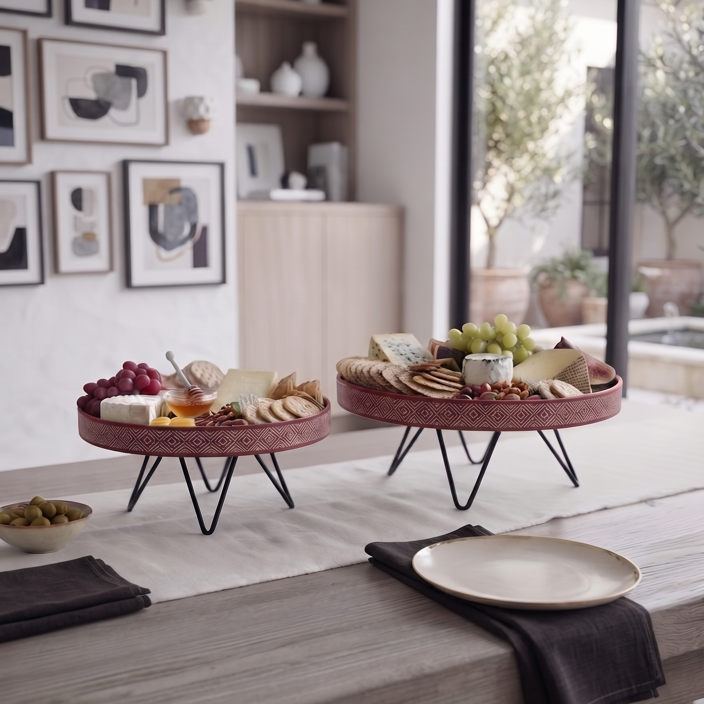 Muse Plate Stand - Red
