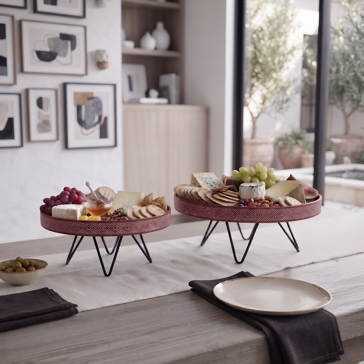 Muse Plate Stand - Red