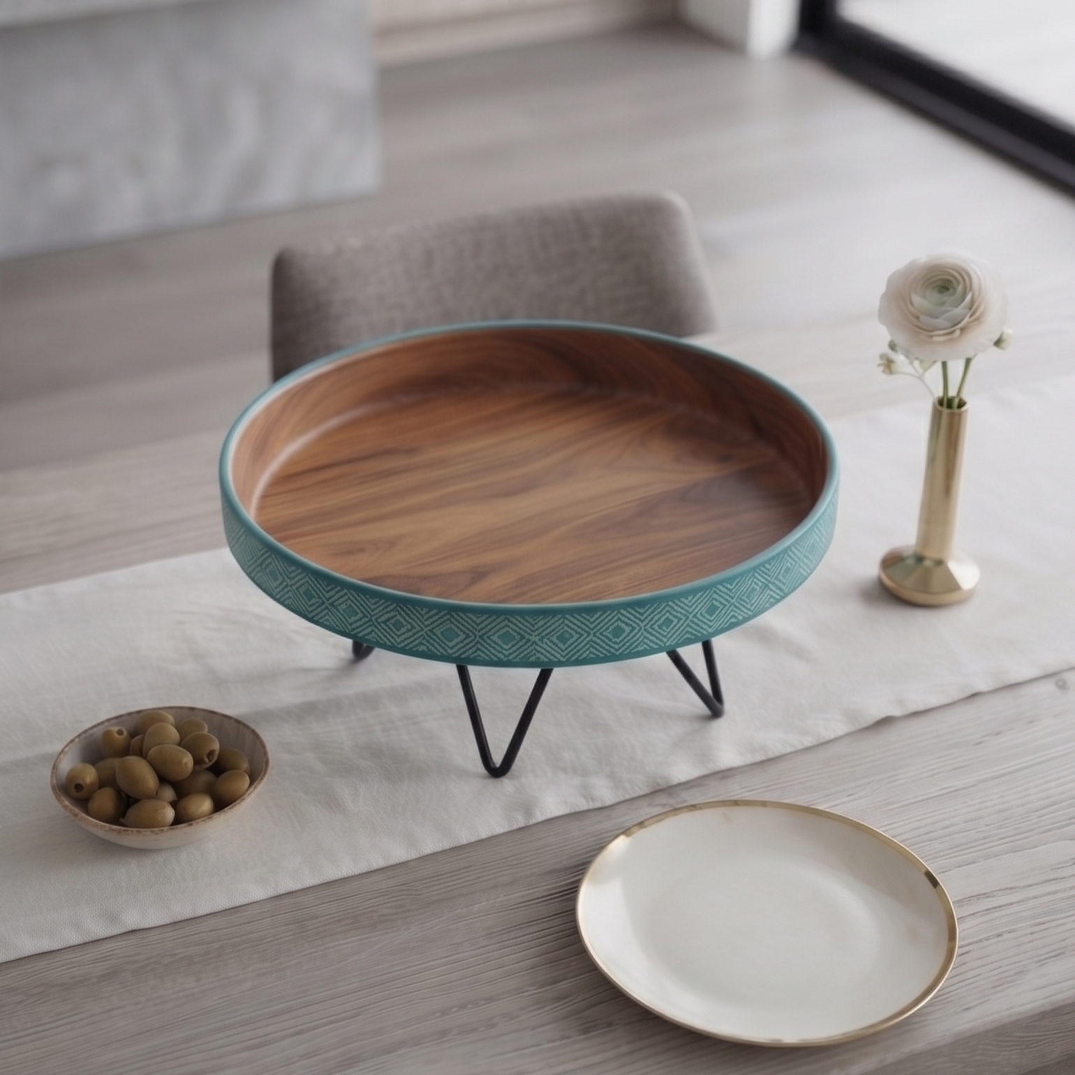 Muse Plate Stand - Turquoise