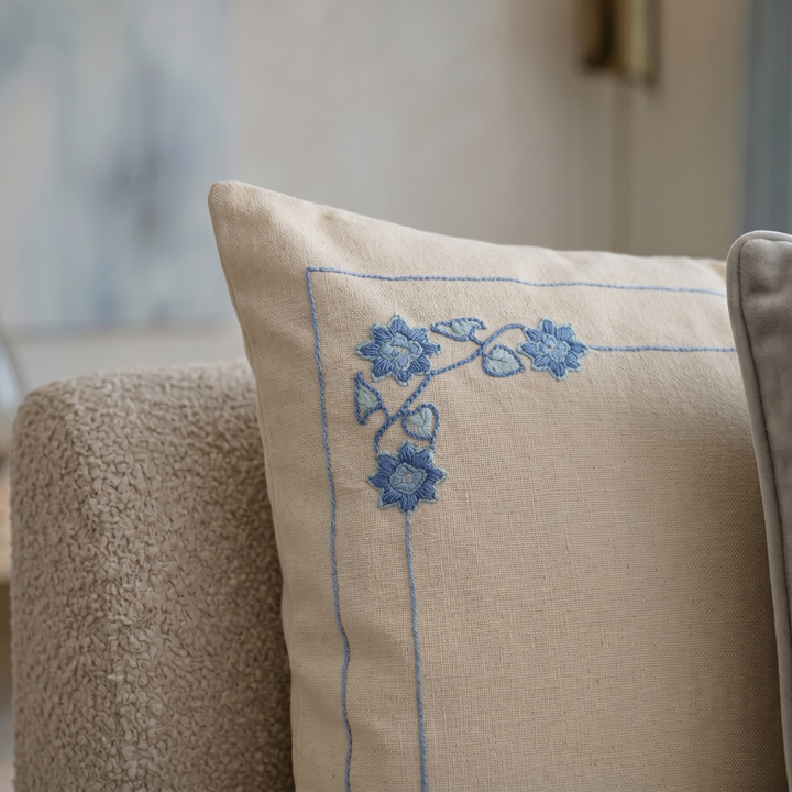 Bluebell Stitch Cushion