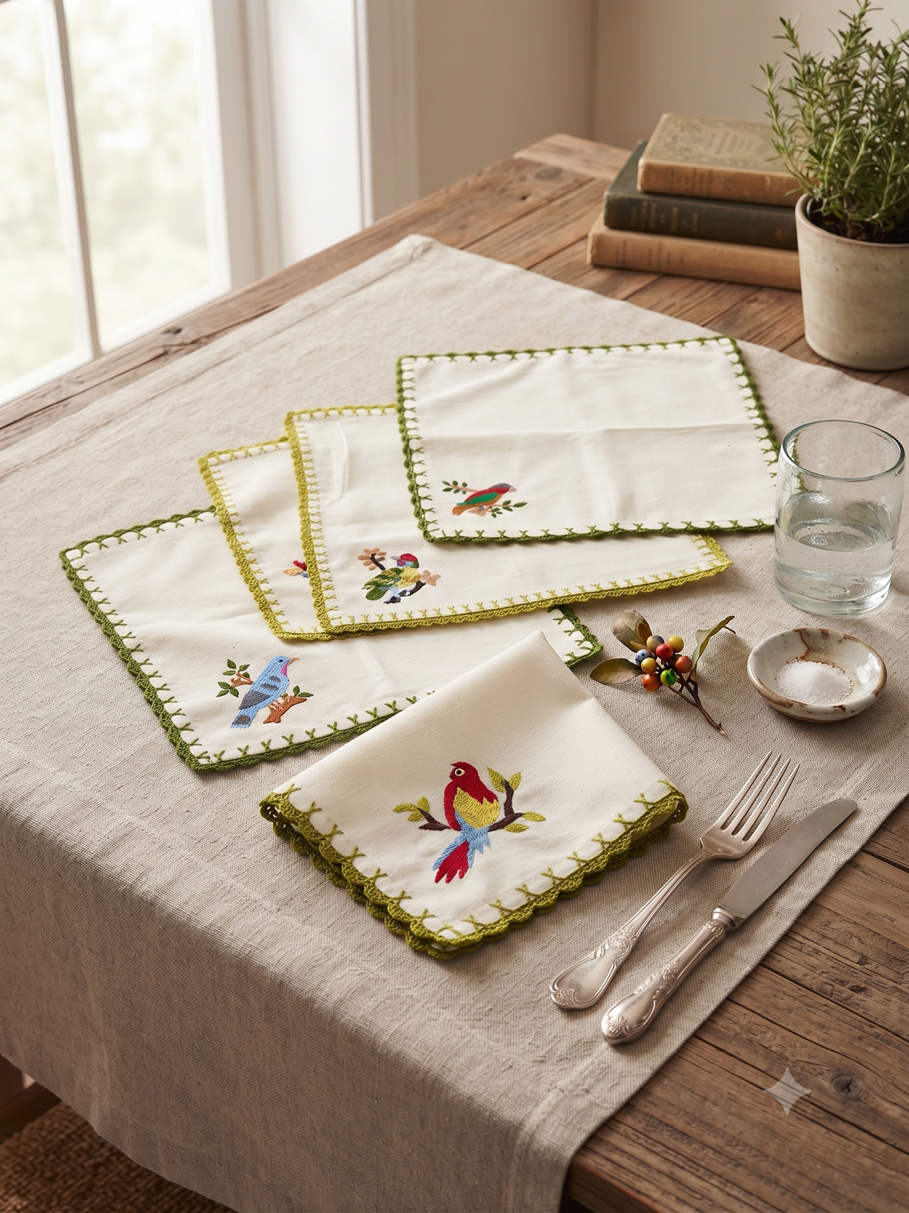 Parrot Perch Napkin (Set of 4)