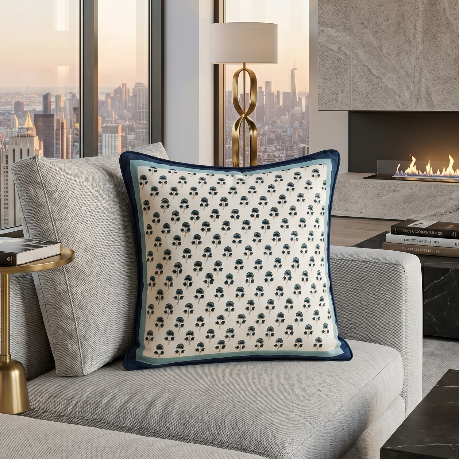 Block & Bloom Cushion