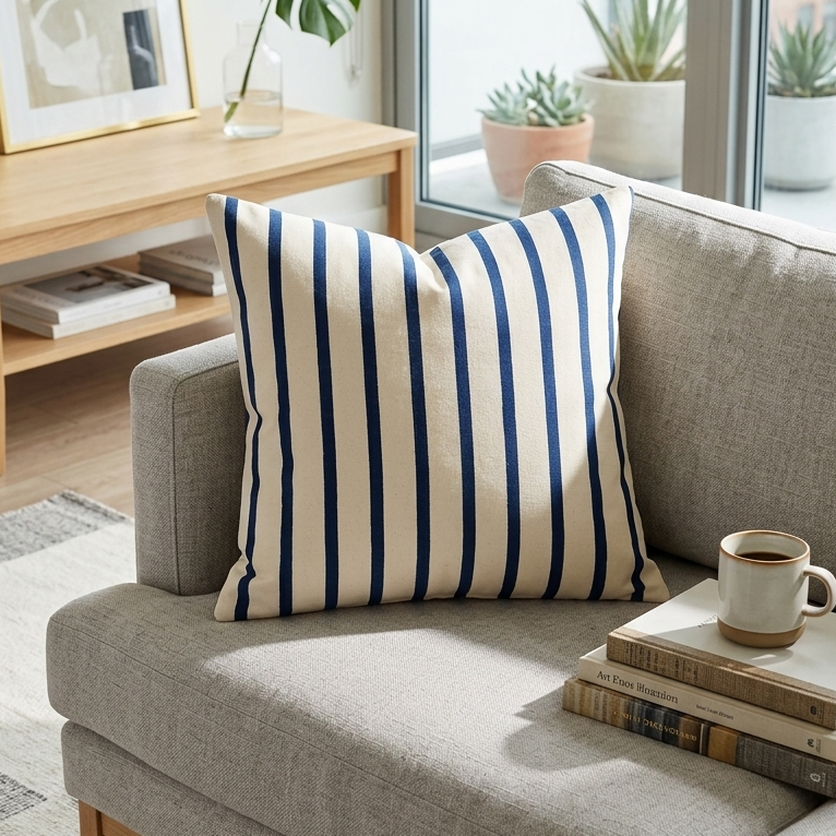Azure Line Cushion