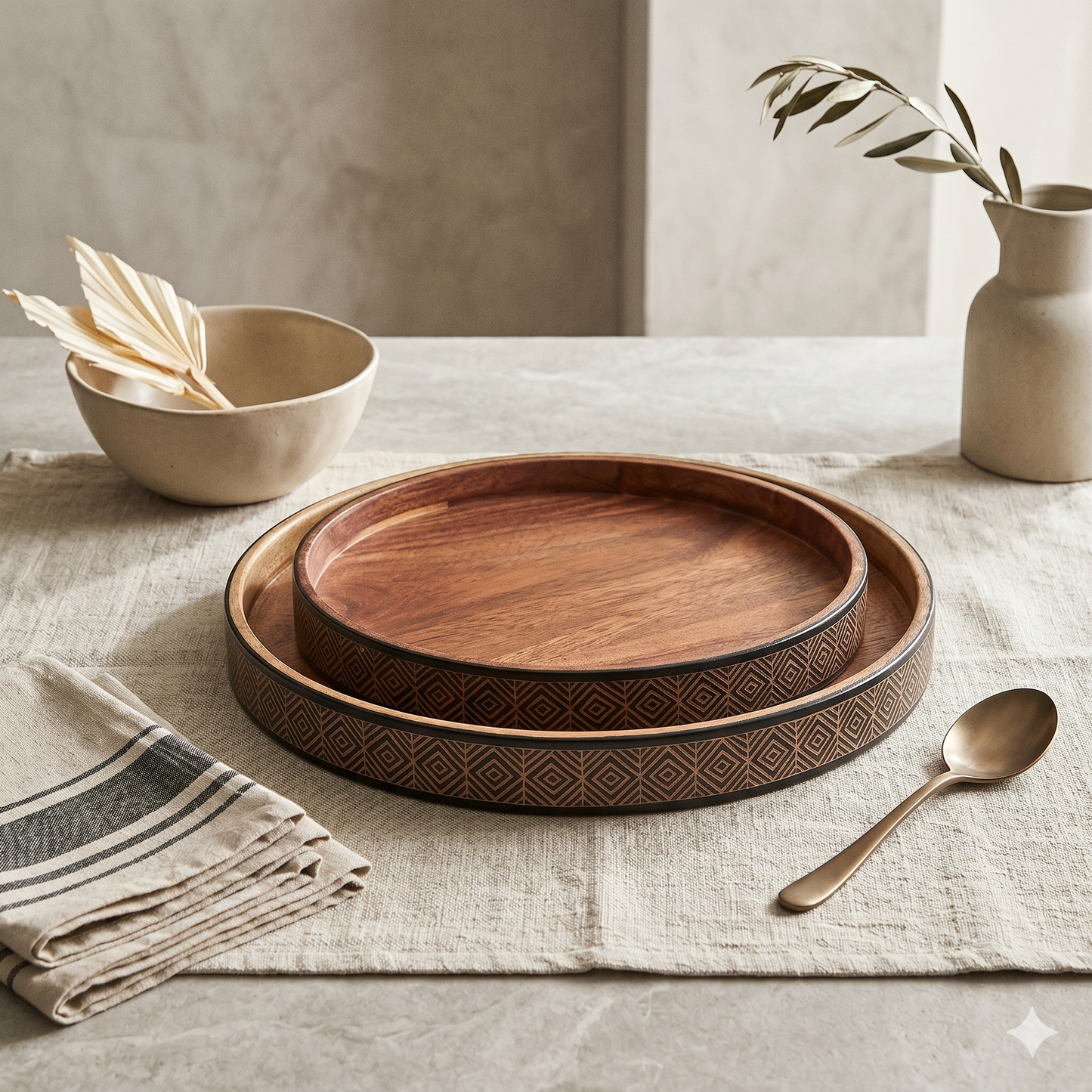 Sweet Haven Plate Set - Black