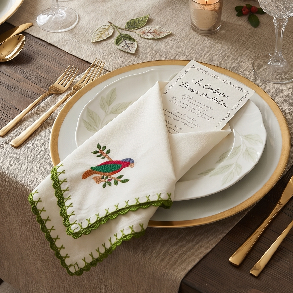 Parrot Perch Napkin (Set of 4)