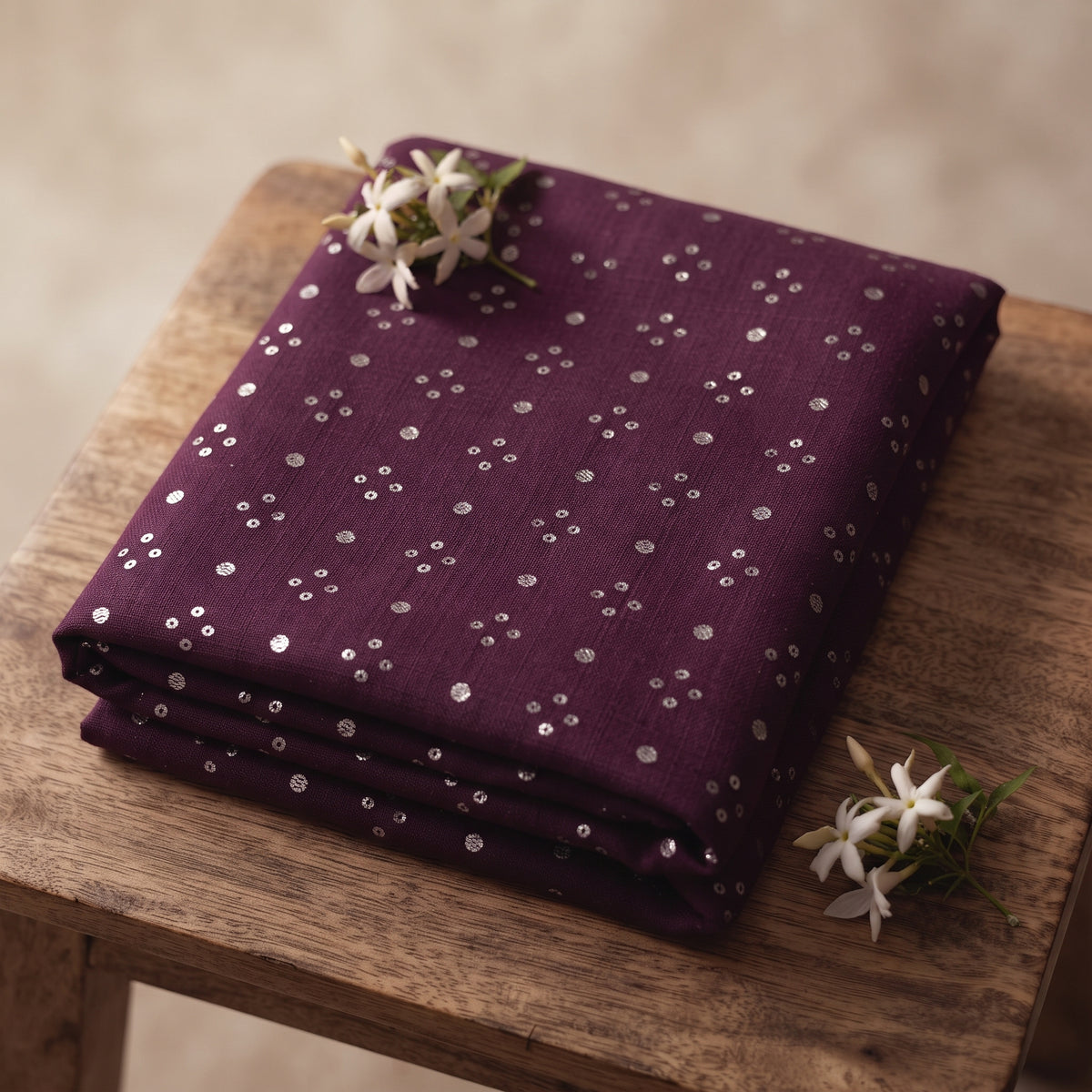 Plum Elegance - Karandi