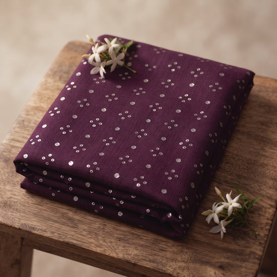 Plum Elegance - Karandi