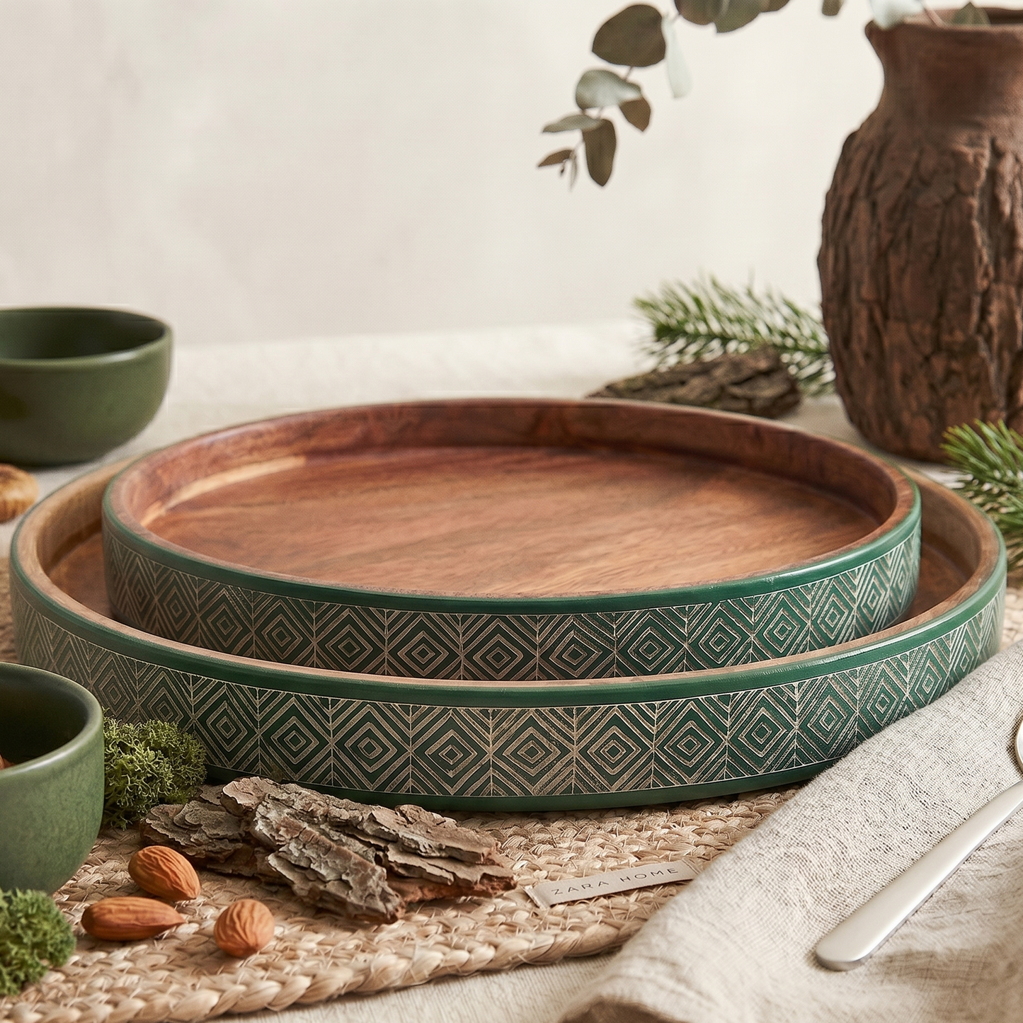 Sweet Haven Plate Set - Green