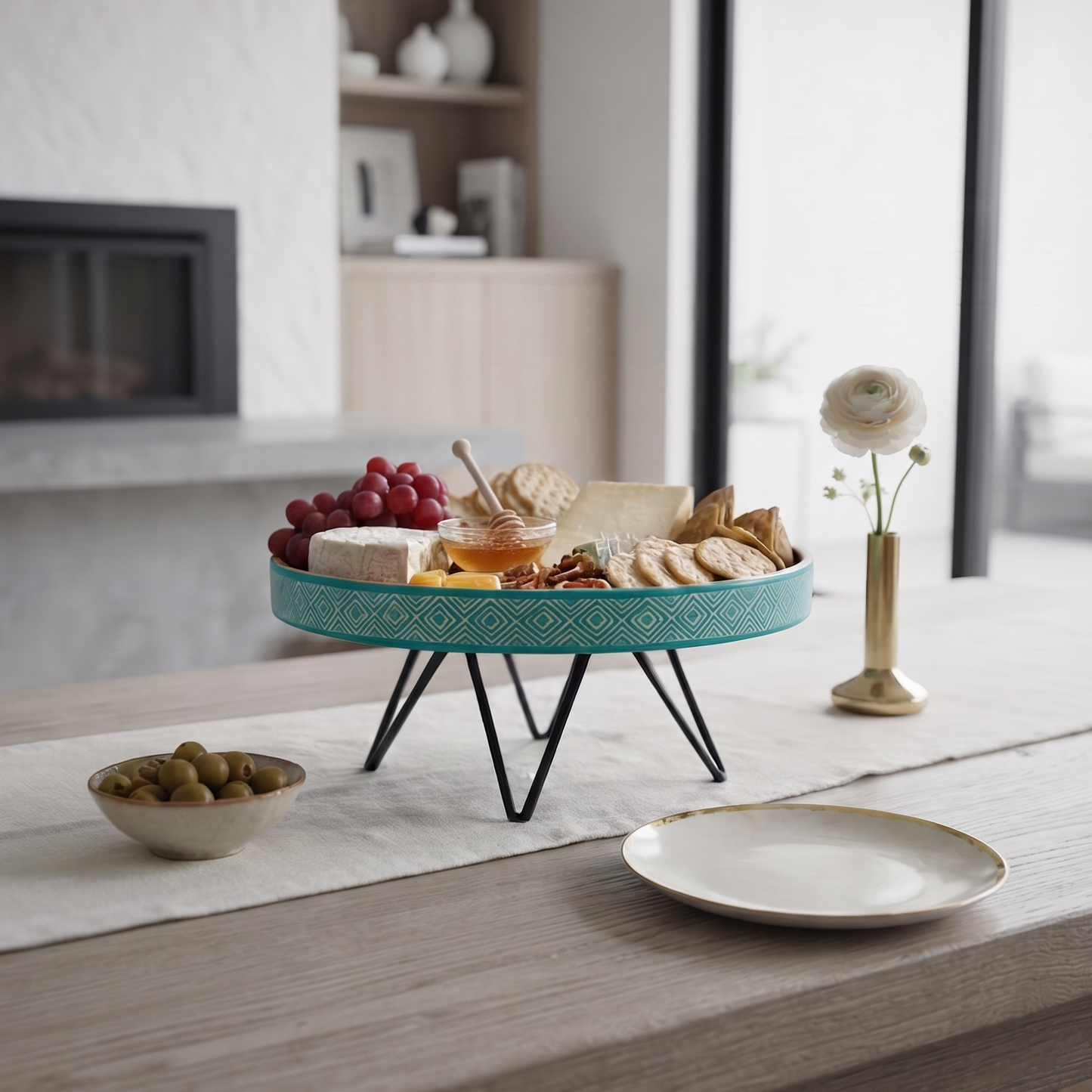 Muse Plate Stand - Turquoise