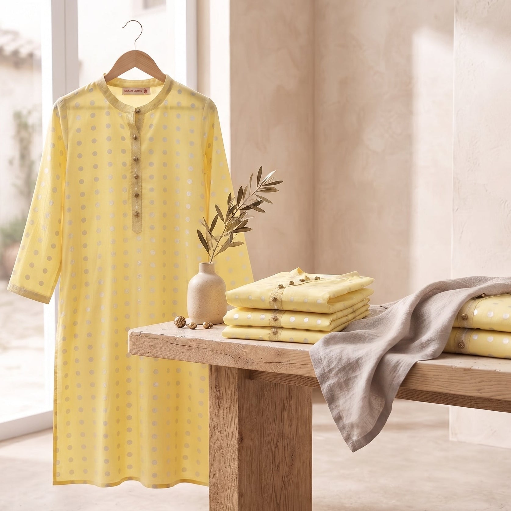 Sunlit Edit Kurta - Silver
