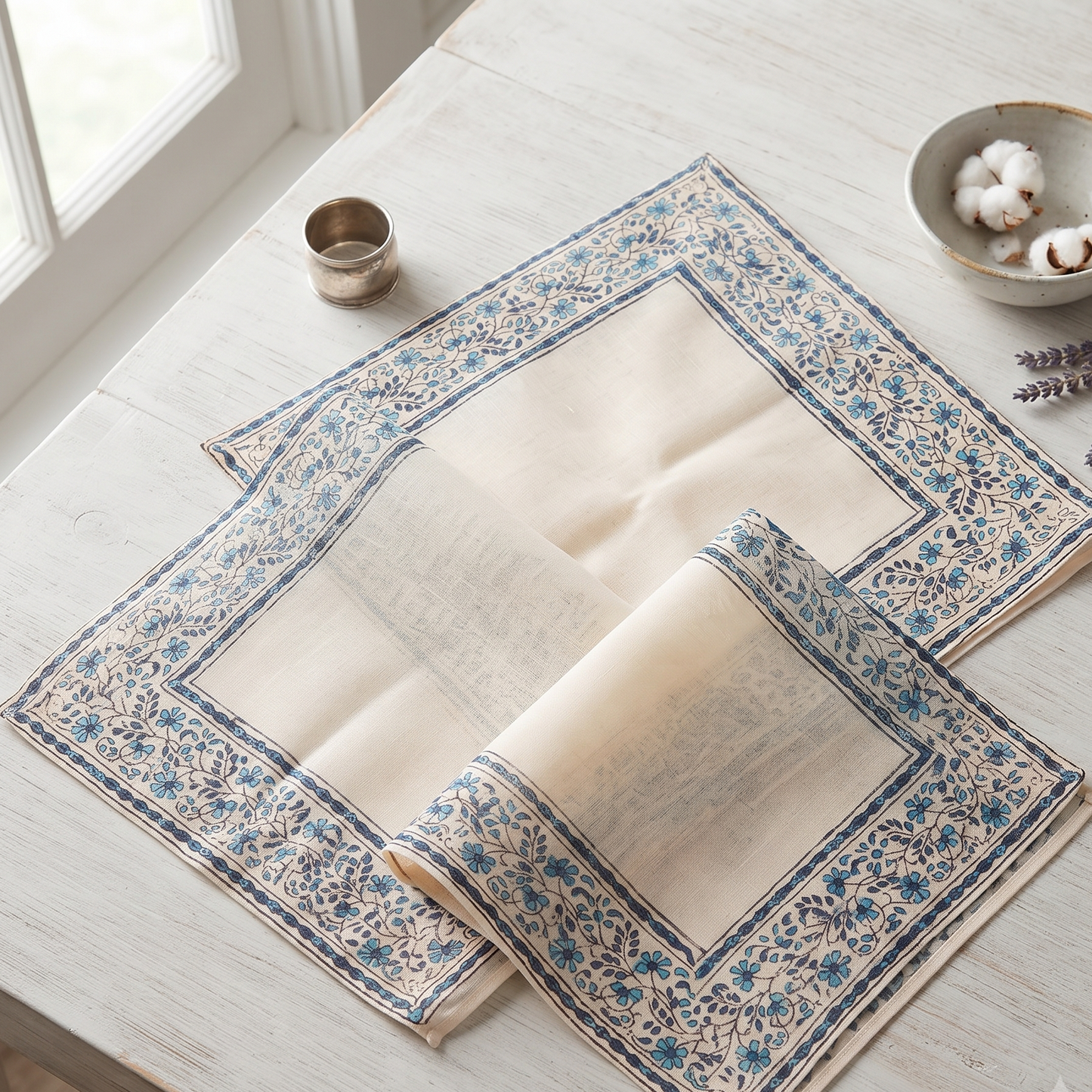 Indigo Bloom Napkin (Set of 4)