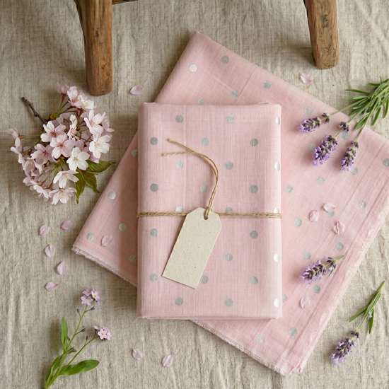 Sage Edit - Silver Polka Dots