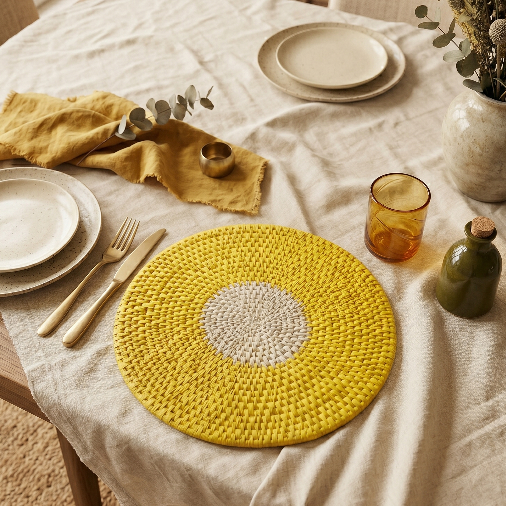 Golden Frond Placemat