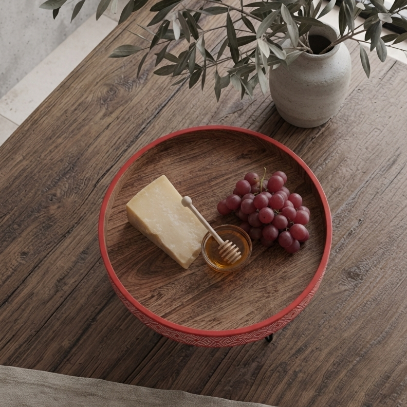 Muse Plate Stand - Red