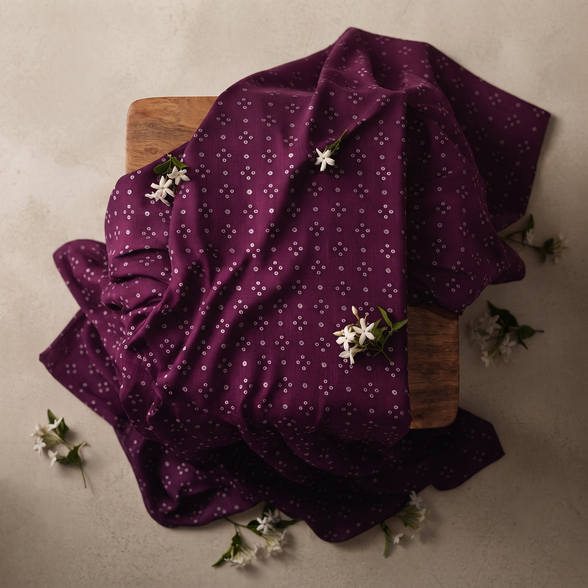 Plum Elegance - Karandi