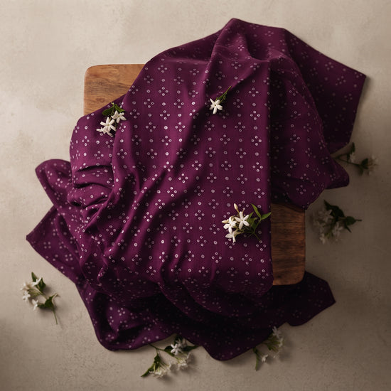 Plum Elegance - Karandi