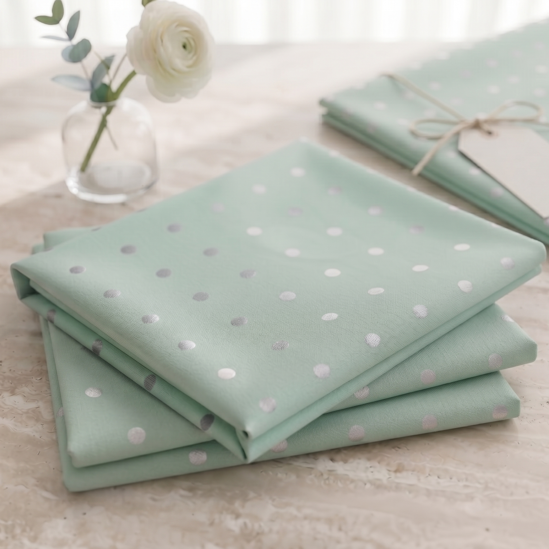 Azure Edit - Silver Polka Dots