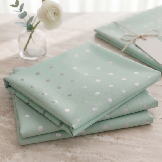 Azure Edit - Silver Polka Dots