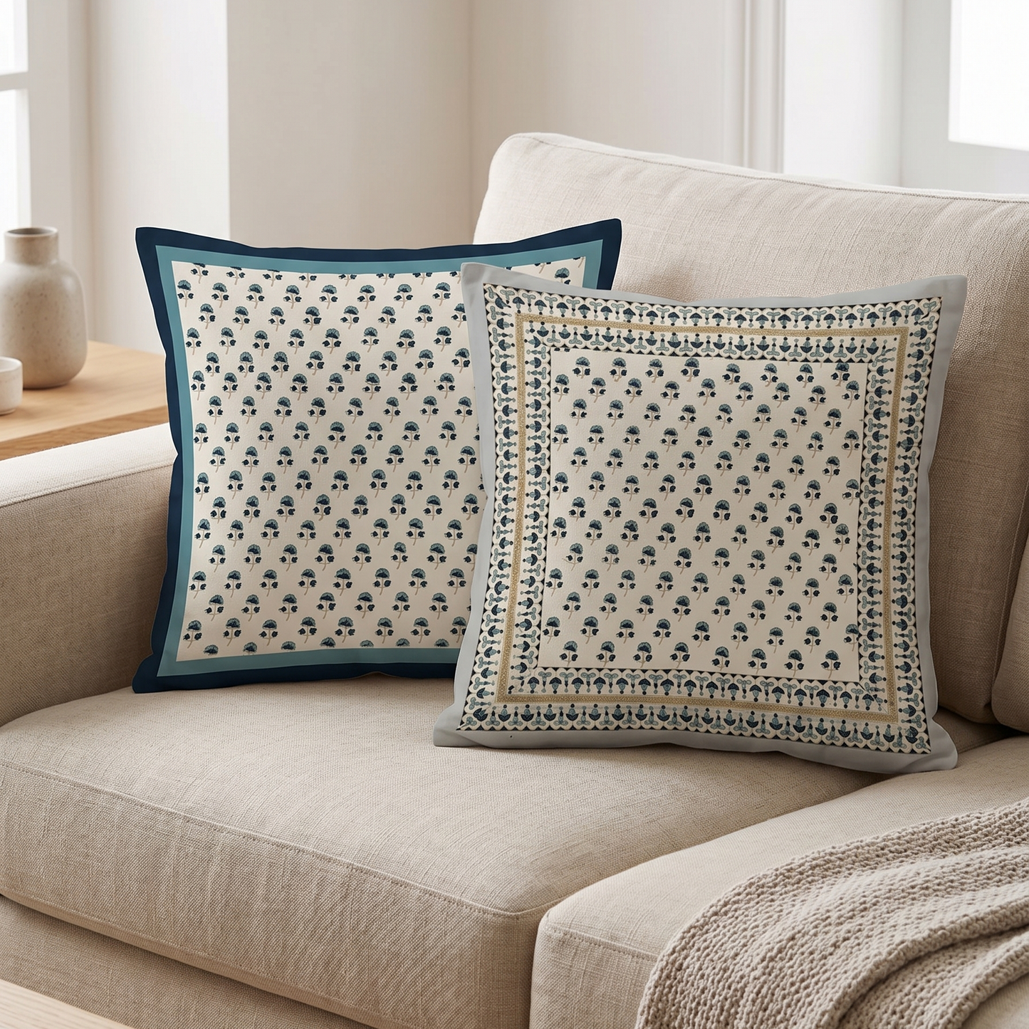 Block & Bloom Cushion