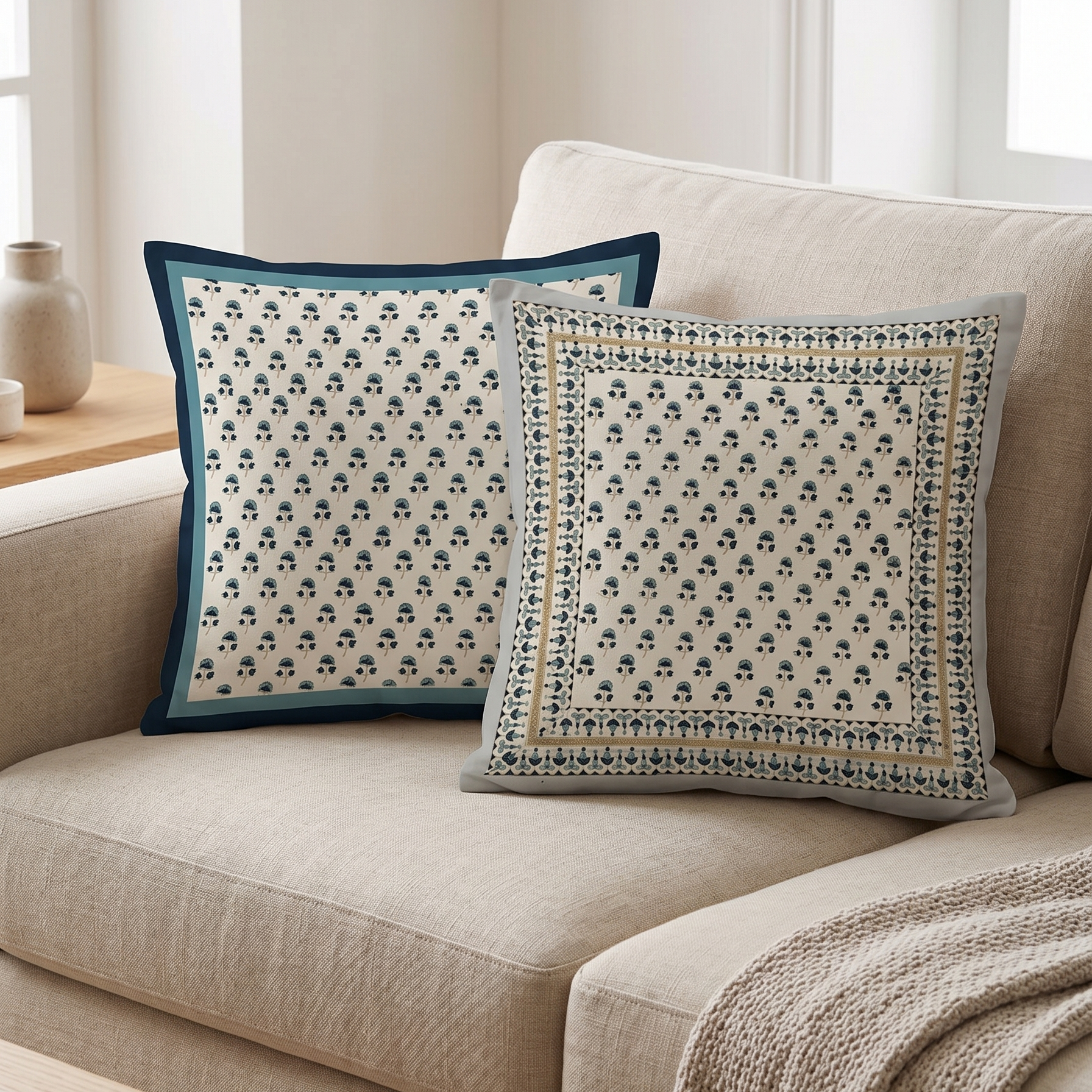 Block & Bloom Cushion