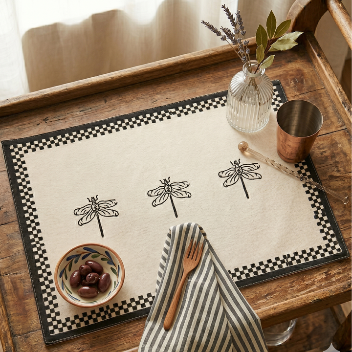 Midnight Dragonfly Trolley Mat