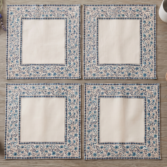 Indigo Bloom Napkin (Set of 4)