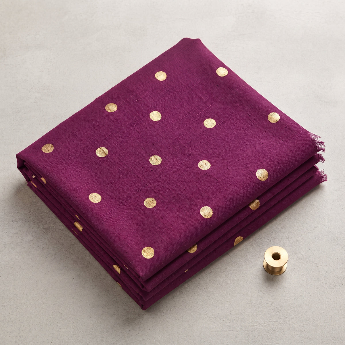 Plum Dot Bloom - Karandi