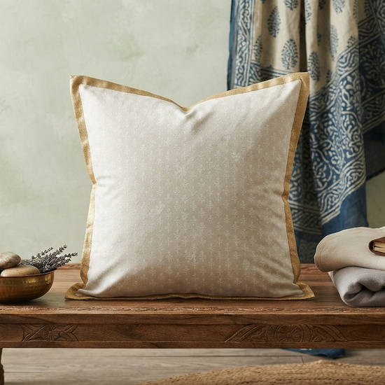 Alabaster Bloom Cushion