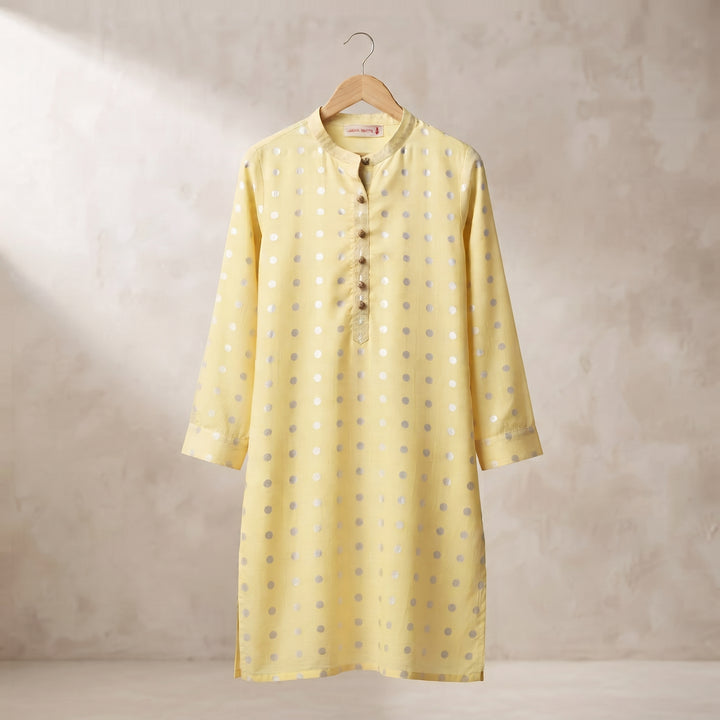 Sunlit Edit Kurta - Silver