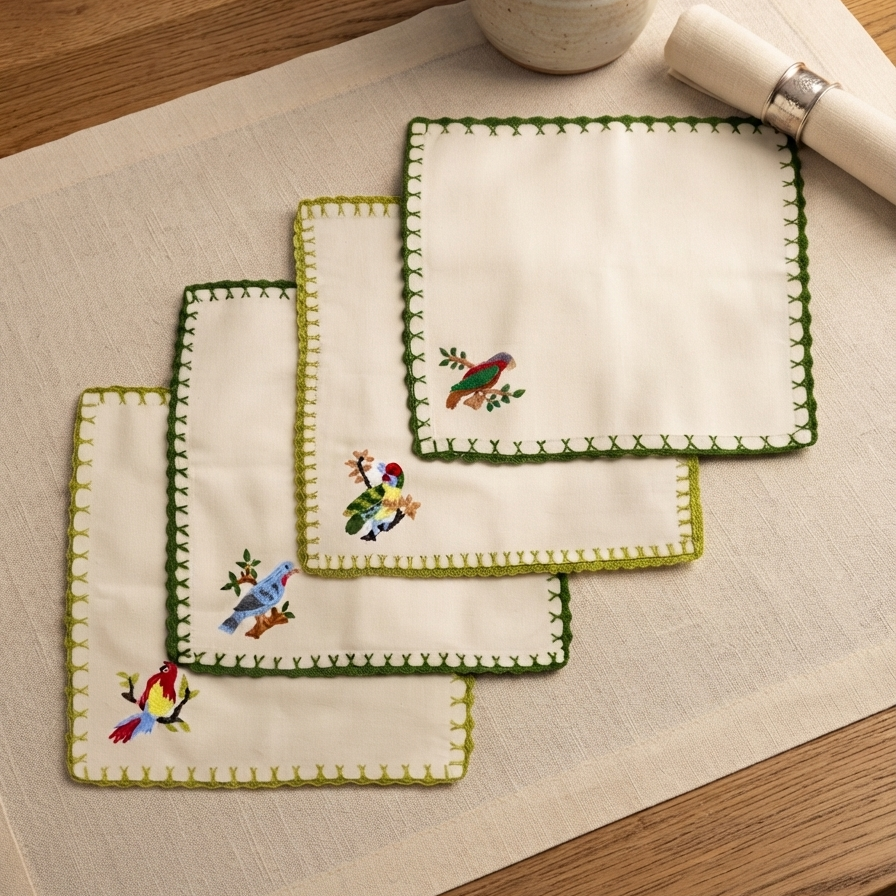 Parrot Perch Napkin (Set of 4)