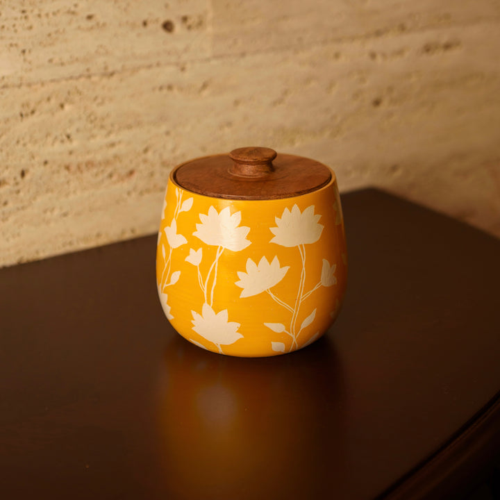 Golden Bloom Naqshi Jar
