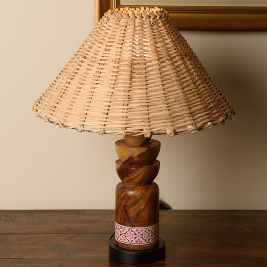 Oak & Aura Lamp