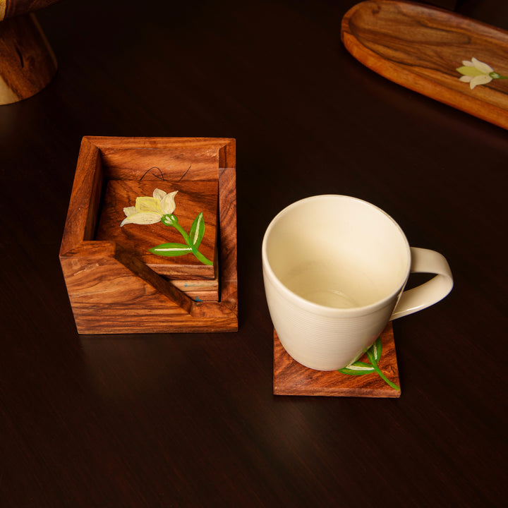 Painted Grain Coasters