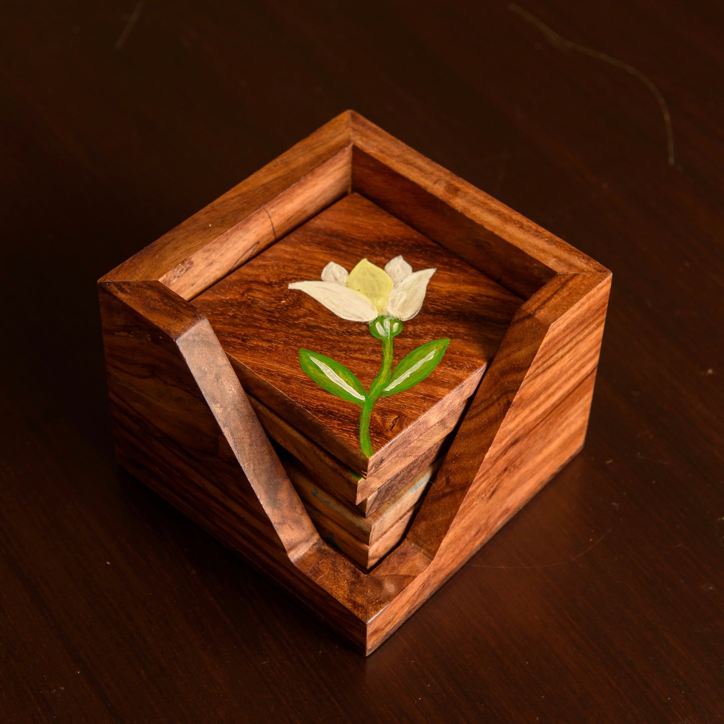 Painted Grain Coasters