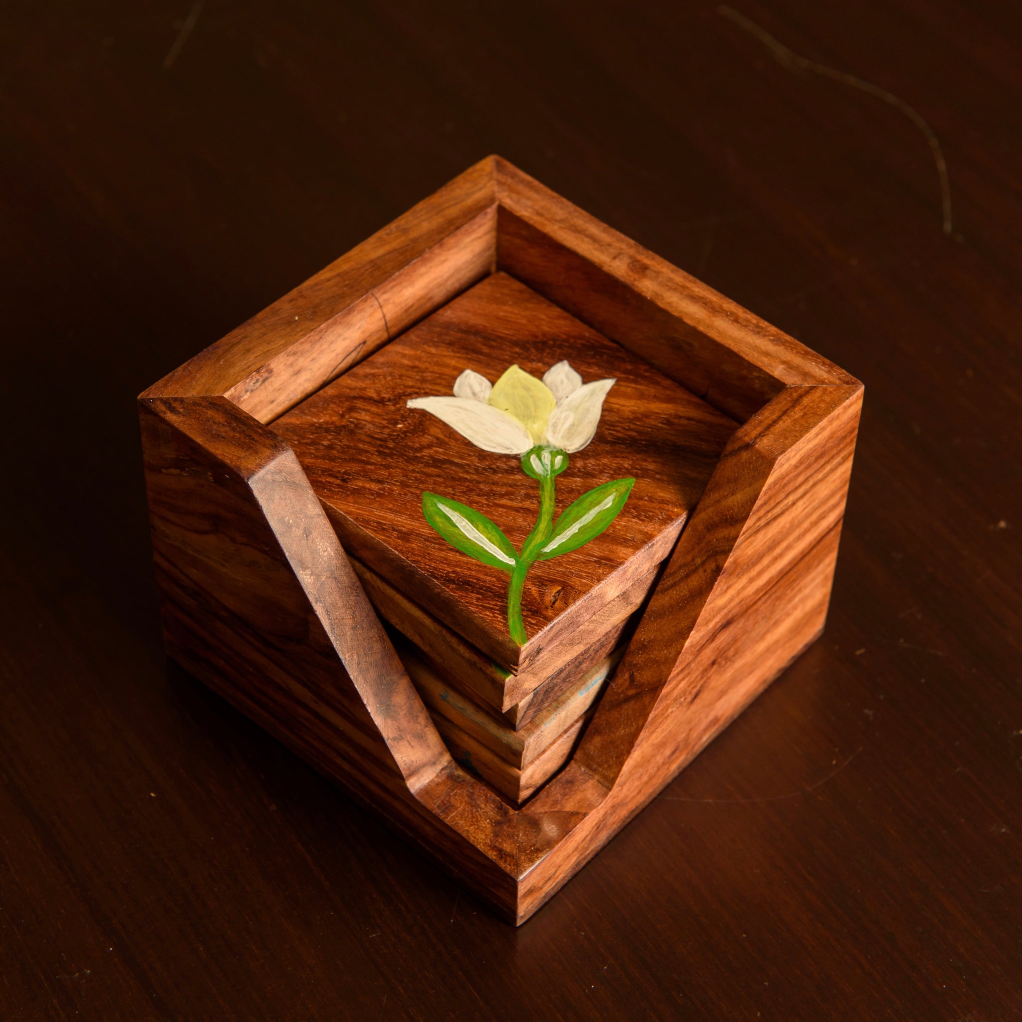 Painted Grain Coasters