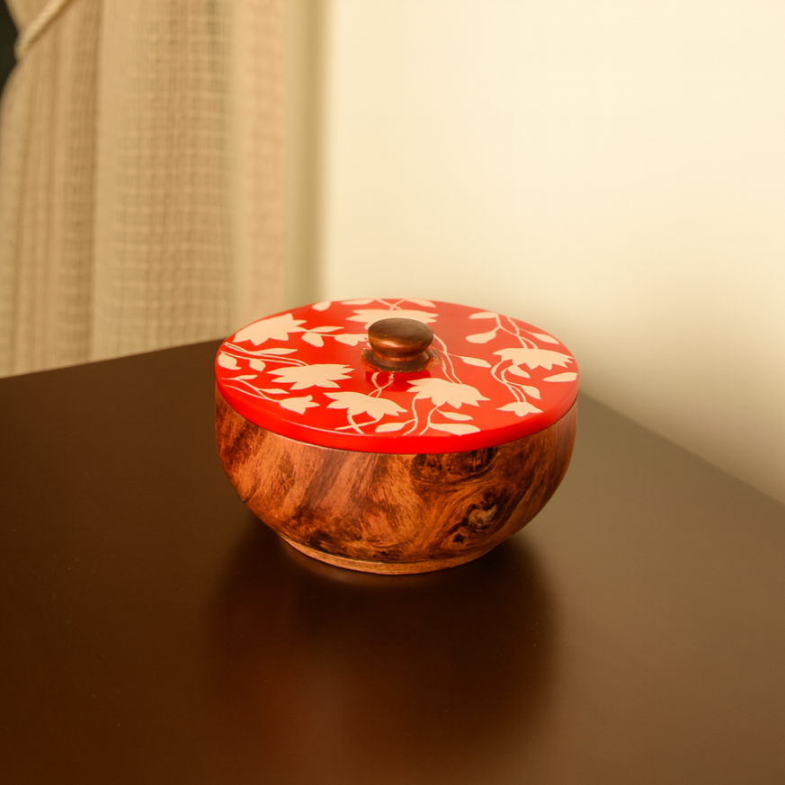 Scarlet Heritage Naqshi Jar