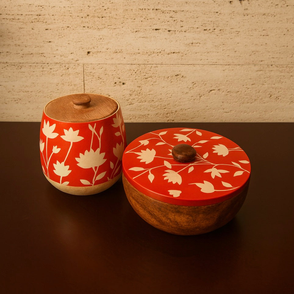 Scarlet Heritage Naqshi Jar